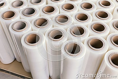 Stretch foil for packingstretch foil for packing Stock Photo