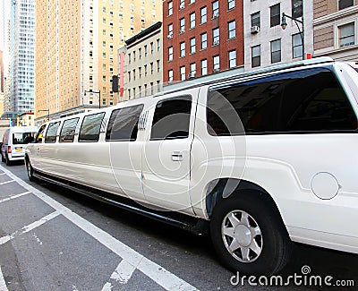 Stretch Limo Stock Photo