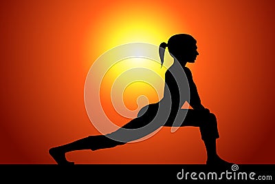 Stretching Vector Illustration