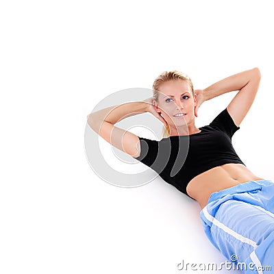 Stretching Stock Photo