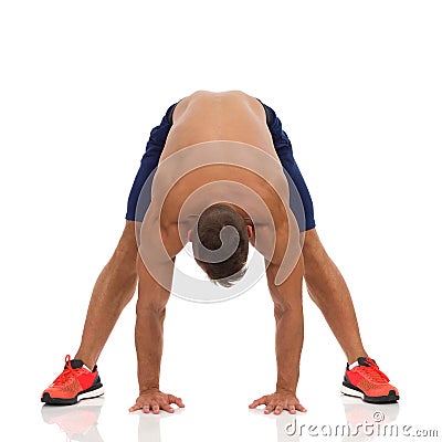 Stretching Back And Gluteus Maximus Stock Photo