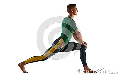 Stretching exercise Cartoon Illustration