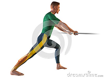 Stretching exercise Cartoon Illustration