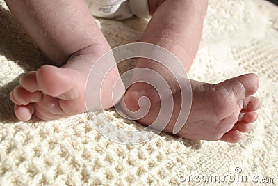 Stretching feet Stock Photo