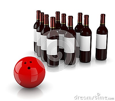 Strike Alcoholism Stock Photo