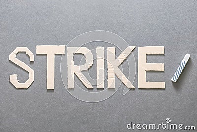 Strike in the educational sector Stock Photo