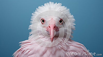 Striking Minimalist Photos Of A Cute Albatross Inspired By Wes Anderson Stock Photo