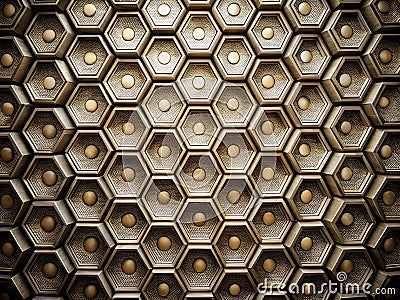 Striking Monochrome Hexagon Geometric Pattern A Captivating Abstract Background Design for Digital Art Web Design or Stock Photo