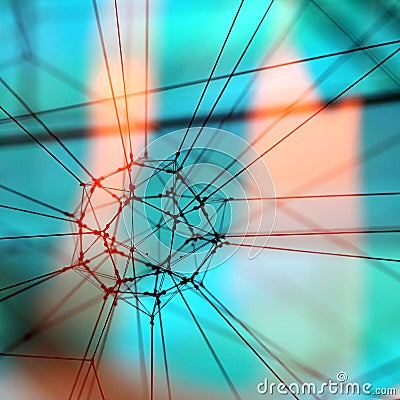 String Art Abstract Stock Photo