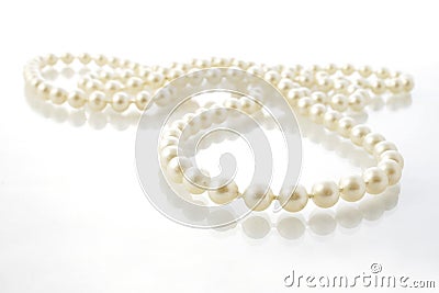 String of Pearls Stock Photo