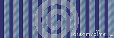 String textile stripe background, lovely texture pattern vector. Rest vertical seamless lines fabric in light and blue colors Vector Illustration