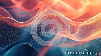 String theory : depiction of quantum strings, showcasing the subtle, dynamic interactions at heart of universe's Stock Photo