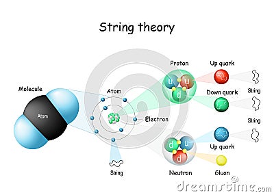 String theory Vector Illustration
