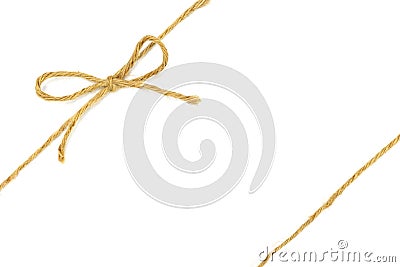 String tied in a bow Stock Photo