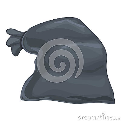 String trash bag icon cartoon vector. Sack can Vector Illustration