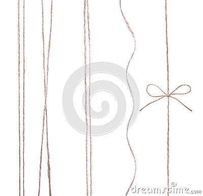 String twine rope isolated. Stock Photo