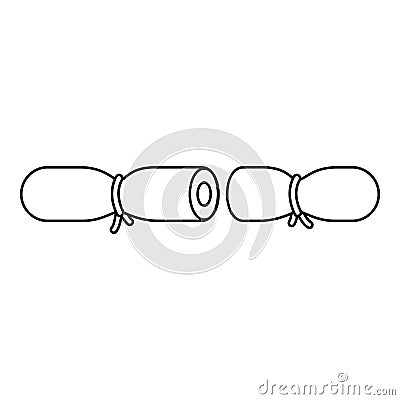 Strip contraceptive icon, outline style Vector Illustration