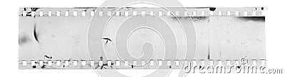 Strip of old celluloid film Stock Photo