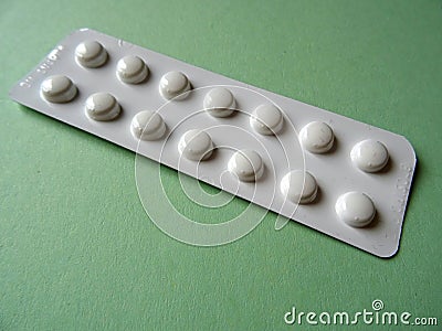 Strip Packets Of Prescription Medication Tablets Stock Photo