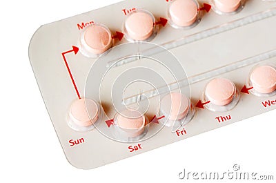 Strip of pills. Stock Photo