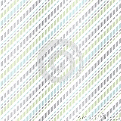 Stripe pattern seamless pastel multicolored vector for spring summer in blue, green, grey, white. Slim thin frequent lines. Vector Illustration