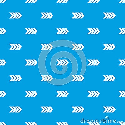 Striped arrow pattern seamless blue Vector Illustration