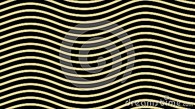 Striped background with distorted bend. Design. Bright background with stripes curves with visual illusion. Colored Stock Photo