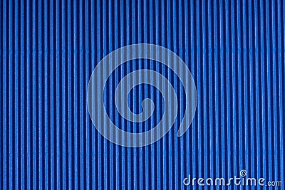 Striped blue embossed paper. Colored paper. Livid texture background. Stock Photo