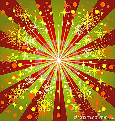 Striped christmas background Vector Illustration
