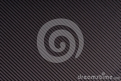 Striped dark gray embossed paper. Colored paper. Black texture background Stock Photo