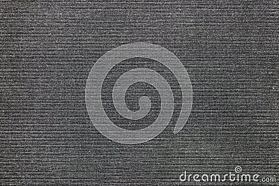 Striped dark grey cotton fabric texture. highly-textured background Stock Photo