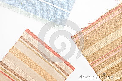 Striped fabric Stock Photo