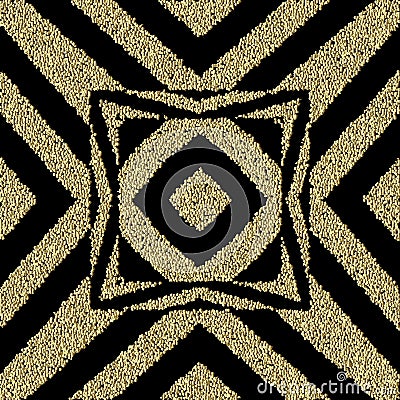 Striped grunge 3d vector seamless pattern. Textured grungy stippled background. Repeat surface geometric backdrop Vector Illustration