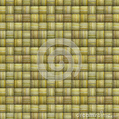 Striped mosaic backdrop in multiple green yellow Stock Photo