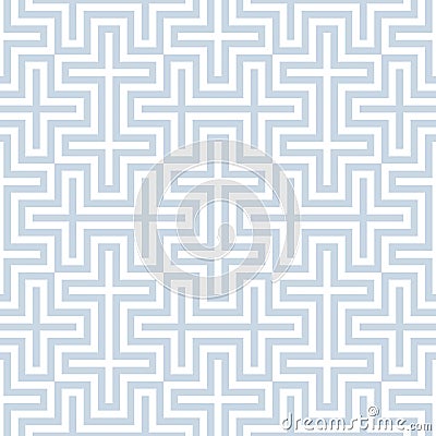 Striped pattern with an abstract design made of concentric interlocking geometric elements in a modern style. Vector Illustration