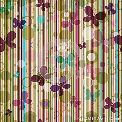 Striped seamless pattern Vector Illustration