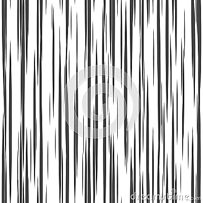 Striped seamless pattern with horizontal line. Black and white Vector Illustration