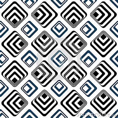 Striped squares seamless backgound pattern Stock Photo