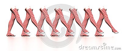 Striped stockings Stock Photo