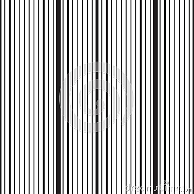 Striped Vertical Seamless Pattern Vector Illustration