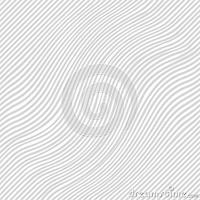 Striped wavey texture. Seamless vector background. Vector Illustration