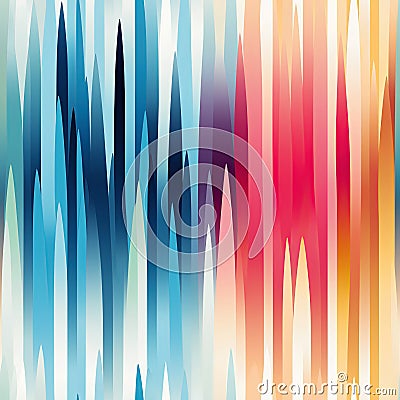 striped wavy texture of a seamless pattern with multicolored wavew stripes on multicolored pastel background Stock Photo