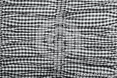 Stripes and checkered fabric texture Stock Photo