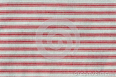 Stripy red fabric Stock Photo