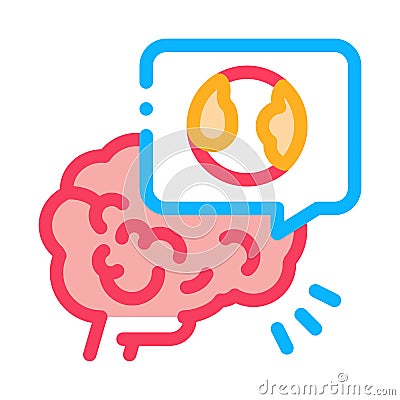 stroke due atherosclerosis color icon vector illustration Cartoon Illustration