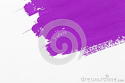 Stroke purple paint brush Stock Photo