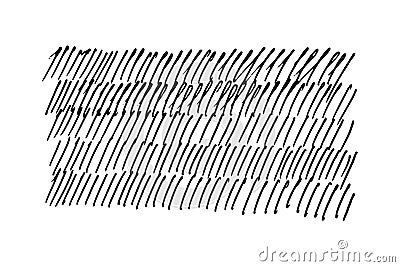 Strokes doodle handwriting. handwriting illustration on white background in flat style. sticks design elements Vector Illustration