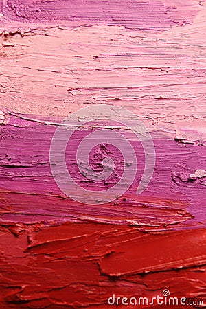 Strokes of lipstick as background Stock Photo