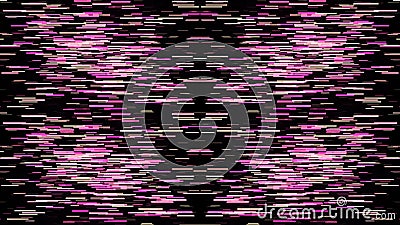 Strokes moving on black background. Animation. Abstract animation of multiple strokes moving like swarms of bees Stock Photo