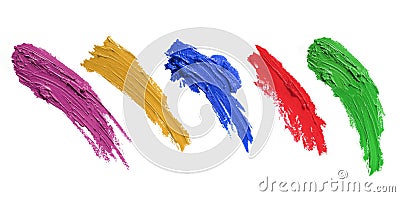 Strokes of paint brush Stock Photo